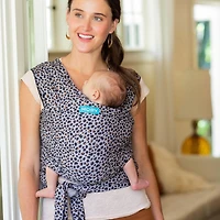 Porte-bébé Moby Wrap | Classique - Coton | Porte-bébé pour nouveau-nés et nourrissons | # 1 Baby Wrap | Aller à Baby Gift | Assure la sécurité et la sécurité de bébé |  Léopard