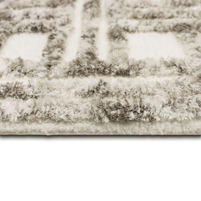 HOMETRENDS Emissary Bath Rug - Grey, 20 in. x 32 in.