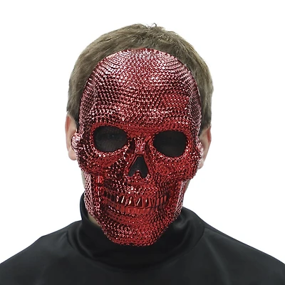 Rhinestone Skull Mask
