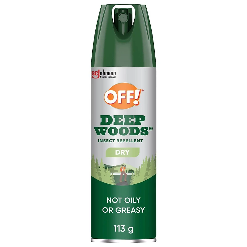 OFF! Deep Woods 25% Deet Insect Repellent Spray with Power Dry Formula, 113g