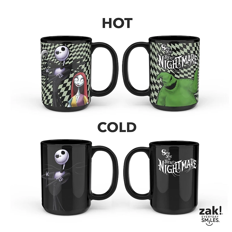 Zak Designs L'Étrange Noël de Monsieur Jack Tasse à Changement de Couleur de 15oz