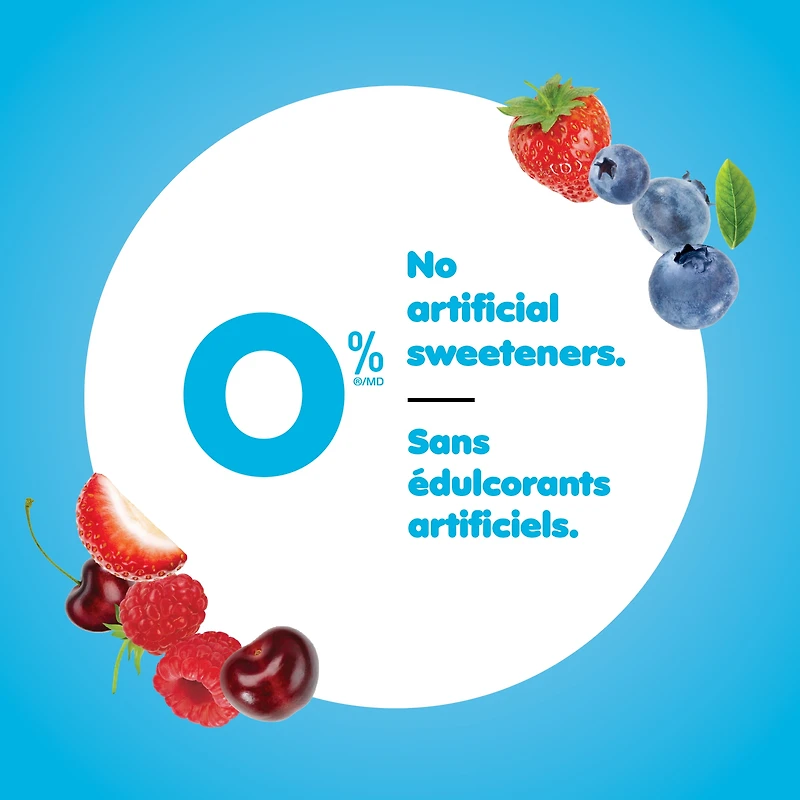 iÖGO Strawberry/Raspberry/Blueberry/Cherry Fat Free Yogurt Cups 0%, 16x100g