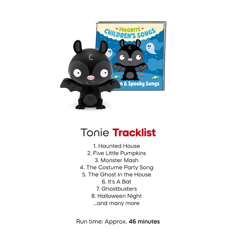 tonies Favorite Children's Songs: Halloween & Spooky Songs Audio Play Figurine