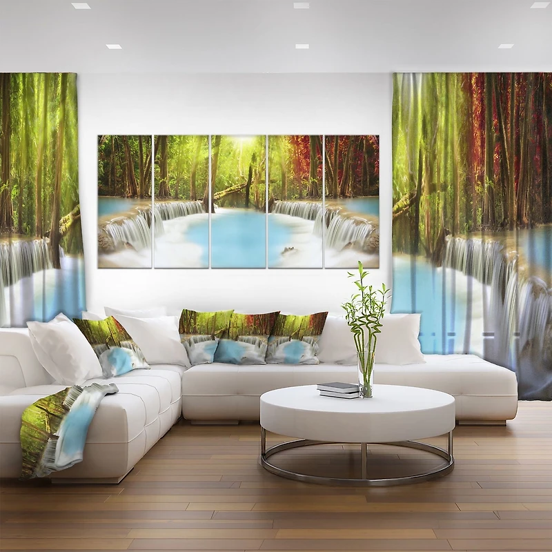 Design Art Les Chute D’Eau D'Huai Mae Kamin  Art Sur Toile