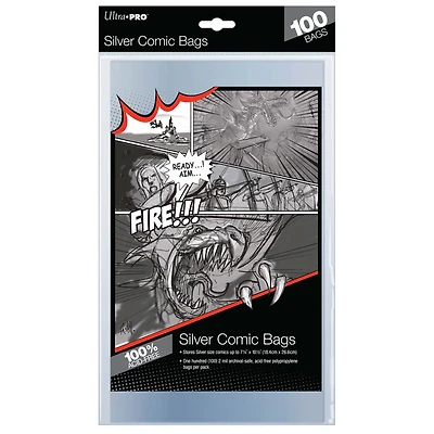 Ultra PRO Silver Age Size Comic Bags (100un)