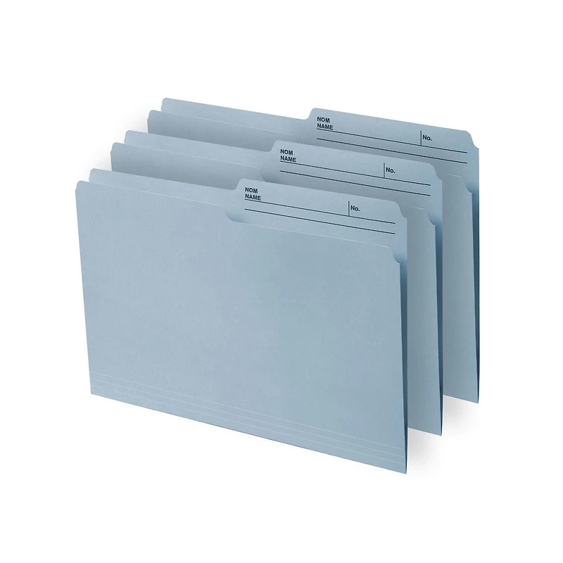 Continental Letter size File Folders. Teal colour, 12 count