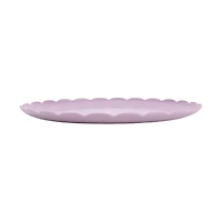 Mainstays Polypropylene Scalloped Round Plate, Purple