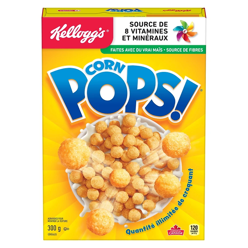 Kellogg’s Corn Pops Cereal 300g- crunchy, CP CRL 300GMX12