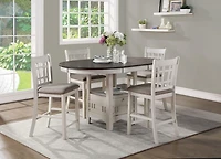 Topline Home Furnishings Classic Counter-Height Chairs (Set of 2)
