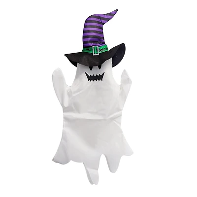 WAY TO CELEBRATE 28" GHOST WITH WITCH HAT PURPLE