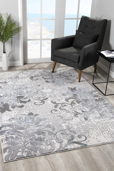 Rug Branch Oasis Collection Modern Floral Area Rug