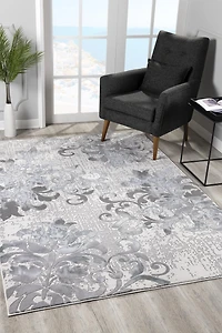 Rug Branch Oasis Collection Modern Floral Area Rug