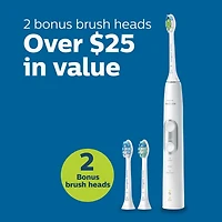 Philips Sonicare ProtectiveClean 6300 Blanchissement & Plaque  Brosse à Dents Électrique avec Étui de Transport, HX6463/50, White