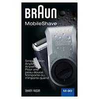 Rasoir Electrique Portable Braun PocketGo M90 MobileShave, Noir