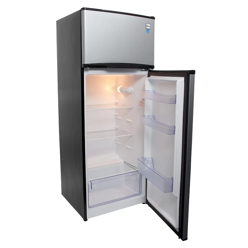 Avanti Apartment Refrigerator with freezer, 7.3 cu. ft, in Stainless Steel