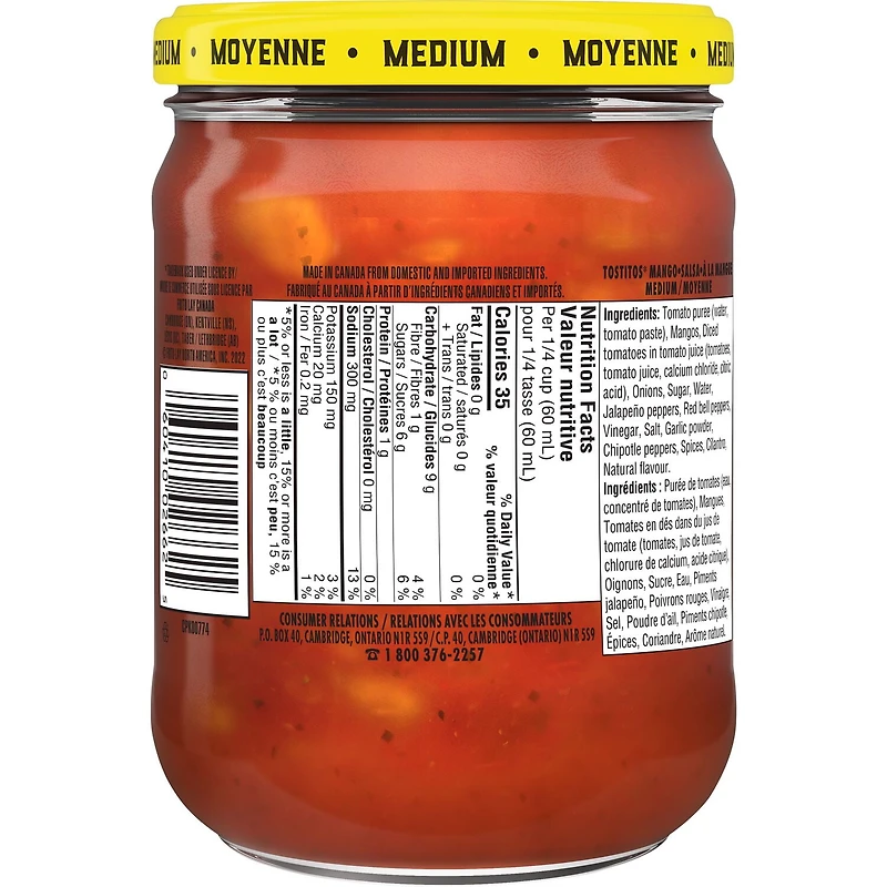 Tostitos Mango Salsa, 416 ml.