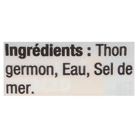 Clover LEAF® Thon blanc entier Germon dans l’eau 3x170g (3 boîtes). 100% poisson sauvage. Thon en conserve. Sans gluten.