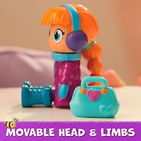 Vida la Véto, Coffret Diagnostic hivernal avec figurines articulées Vida et Popcorn et mallette de vétérinaire de Vida, jouets pour filles et garçons à partir de 3 ans