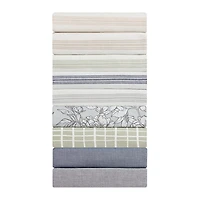 HOMETRENDS 3-Piece Pink Stripe Duvet Cover Set, Double/Queen, 100% Cotton