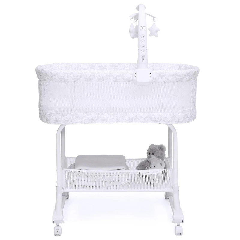 Delta Children Berceau à Bascule SleepCool  avec maille respirante, Fresco