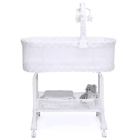 Delta Children Berceau à Bascule SleepCool  avec maille respirante, Fresco