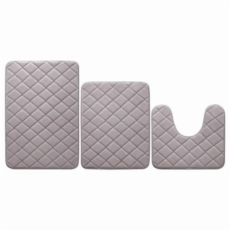 Ensemble de tapis de bain en mousse mémoire Mainstays Ensemble 3 pièces