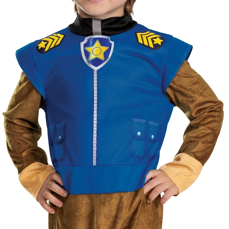 Tout-petits Paw Patrol Chase Costume classique Tailles M (3T-4T), S (6/7),