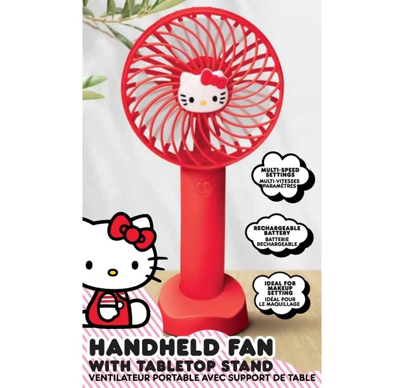 Ventilateur portatif Hello Kitty avec support de table
