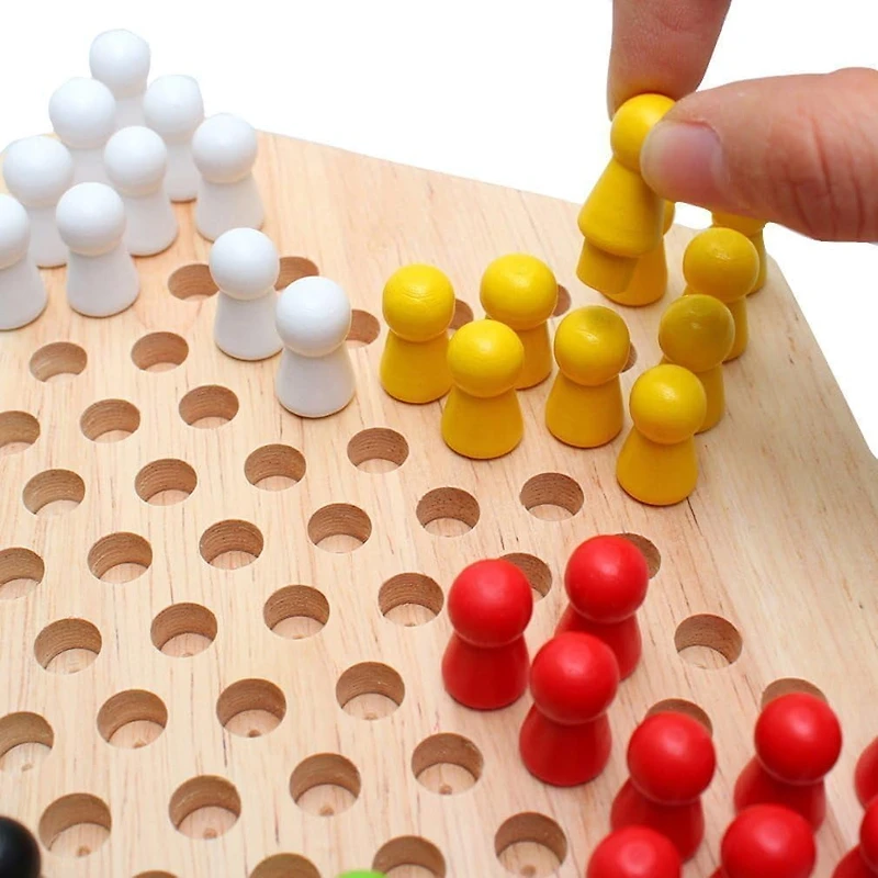 Tradeopia Classiques en Bois – Jeu de Dames Chinoises