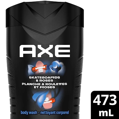 Nettoyant Corporel fraîcheur longue durée, AXE planche à roulettes et roses fraîches Bois de Cèdre & Rose, 473mL 473 ml Nettoyant Corporel
