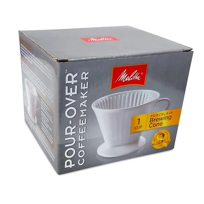Melitta Porcelain Pour-Over Brewing Cone Cup