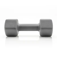 CAP, 15lb Neoprene Dumbbell, Cool Gray, Single
