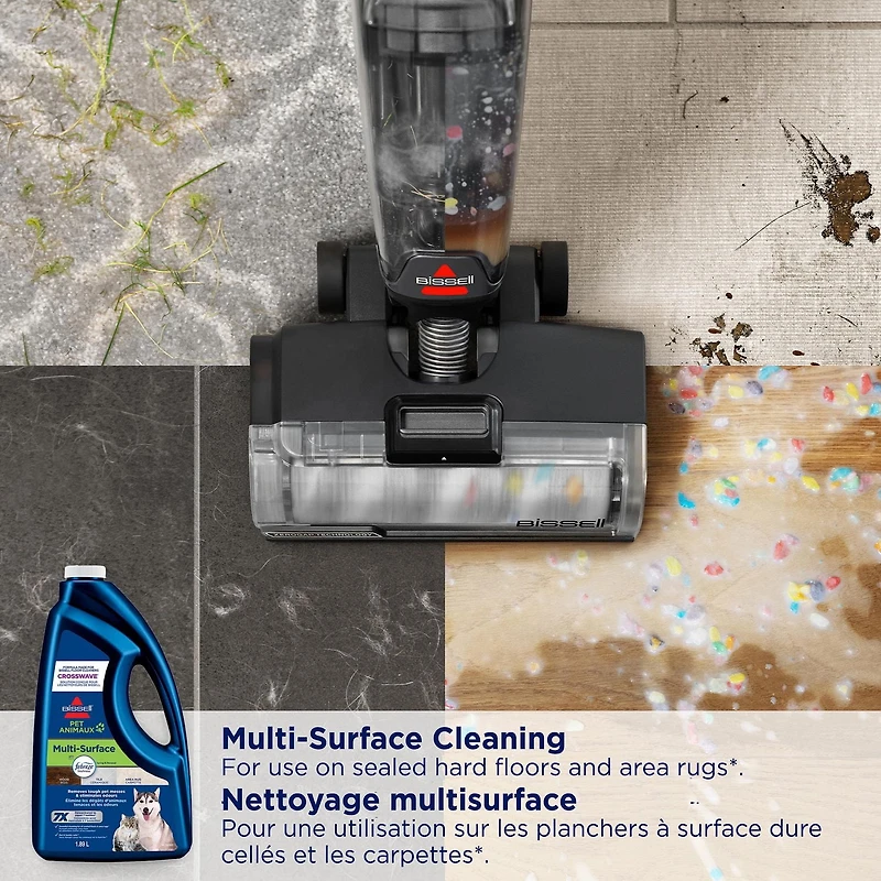 BISSELL® PET Multi-Surface with Febreze Formula for CrossWave® 64 oz, Remove Paw Prints & Pet Messes