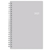 2023 Weekly Monthly Planner, 5x8, Blue Sky, Solid Gray