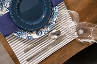 Elevate Your Dining Experience with Fabstyles Bistro Stripe Placemats - Set of 4