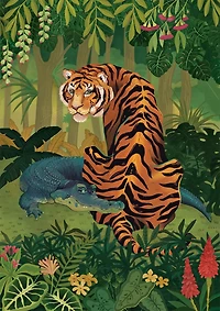 Buffalo Games - Amazing Nature - Tiger and Crocodile - 500 Piece Jigsaw Puzzle