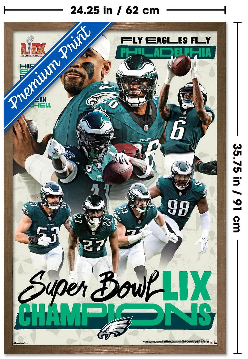 NFL Philadelphia Eagles - Champions du Super Bowl LIX