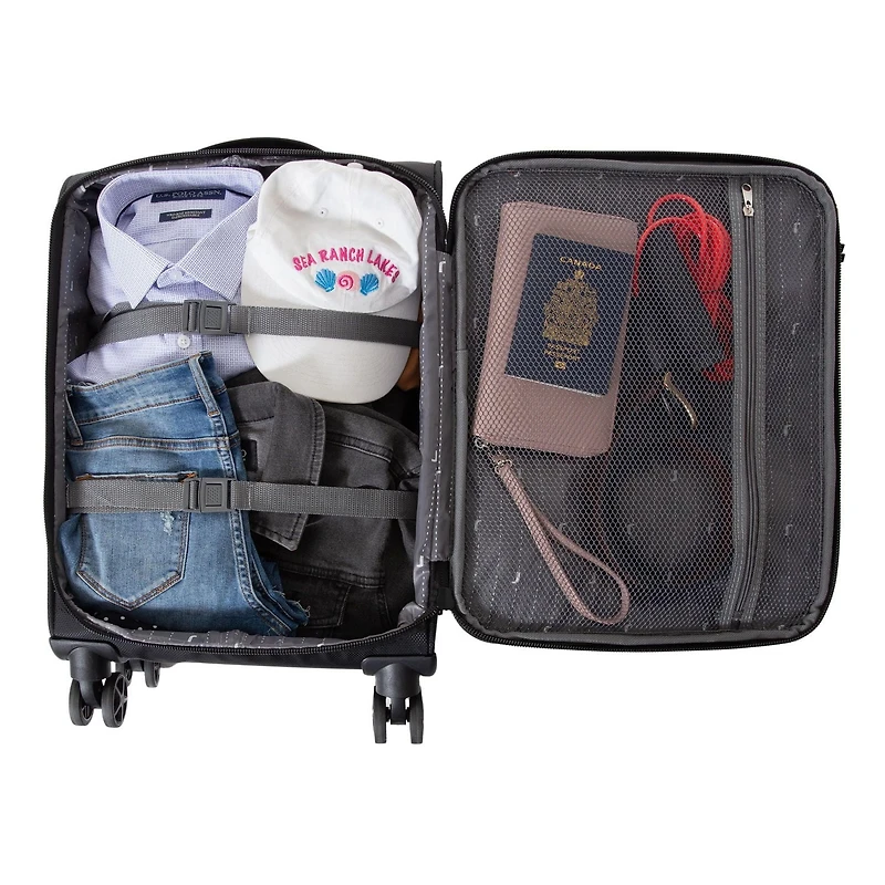 Ensemble de 3 valises souples en noir JetStream® Ensemble de 3 valises souples