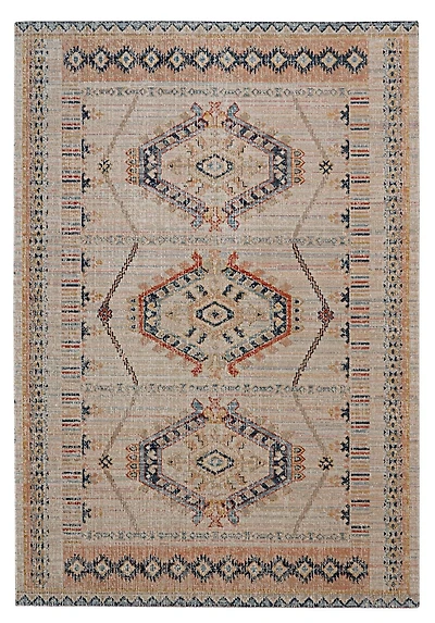 Great Zero Lana Ivory & Terracotta 5' x 7'6" Area Rug