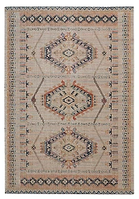 Great Zero Lana Ivory & Terracotta 5' x 7'6" Area Rug
