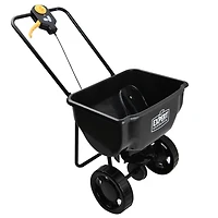 Expert Gardener 15000SQ ft Push Spreader, Black