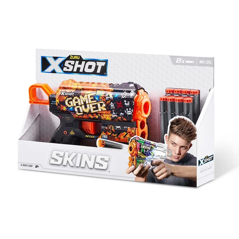 X-Shot Skins Flux Dart Blaster (8 Darts)