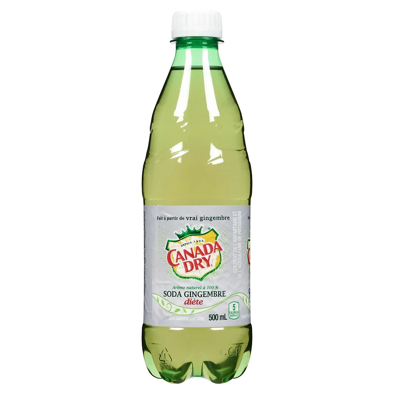 Soda gingembre diète Canada Dry Bouteille de 500