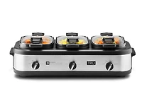 TRU Triple Slow Cooker with Locking Lids