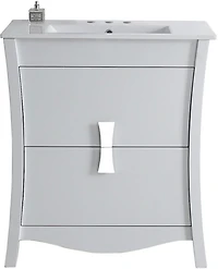 Imaginations Américaines pouces W Vanity Set Blanc