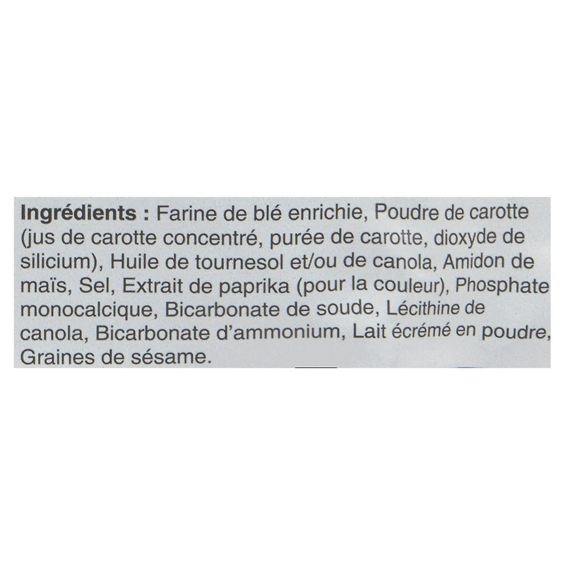 Goldfish Veggie crackers, Sweet Carrot