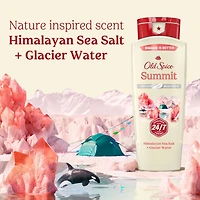 Old Spice Men's Body Wash for Men, Summit Scent, 24/7 Shower Fresh, Exfoliation + Moisturization, 532ML