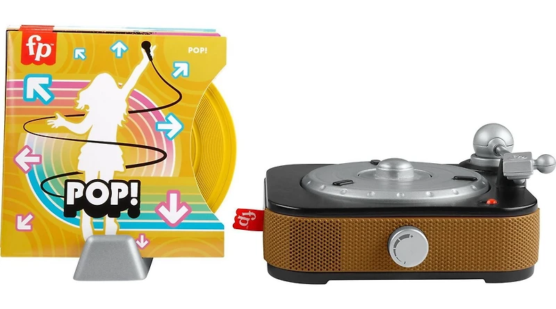 Fisher-Price Rockin’ Record Player Musical Toy for Preschool Pretend Play, Ages 3Y+