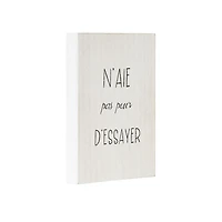 Dessus de boîte artistique "N’aie pas peur D’essayer"