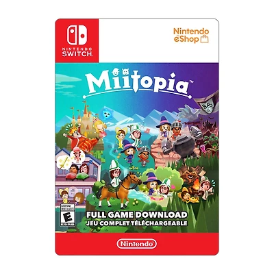Nintendo Switch Miitopia $64.99 (Code Numérique)